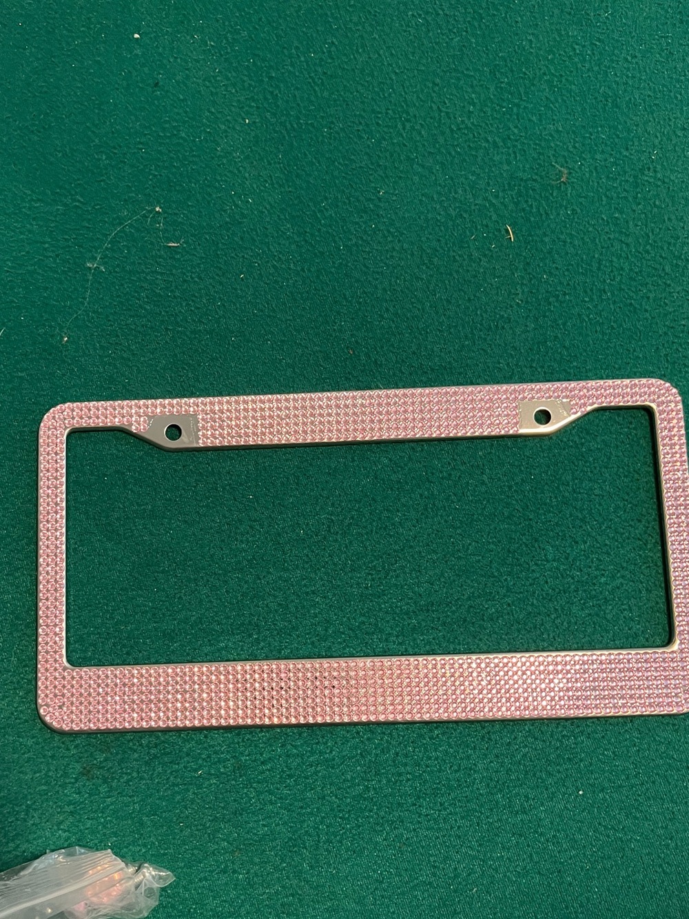 Pink Crystal License Plate Frame - Bling Accent